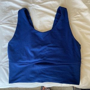 Glyder longline sports bra M blue